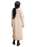 Beige Short - Striped Dress - Khotwh